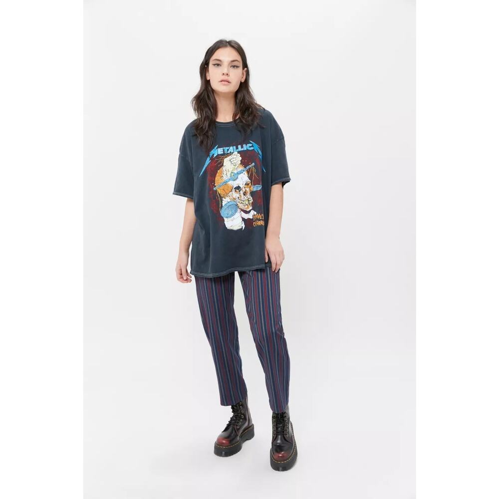 Urban Outfitters Metallica Harvester of Sorrow Tour Glitter Tee - M - Black - Picture 3 of 6